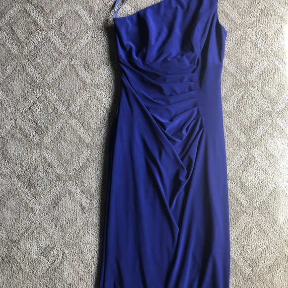 Xscape sheath one shoulder midi Dress - Picture 5 of 5